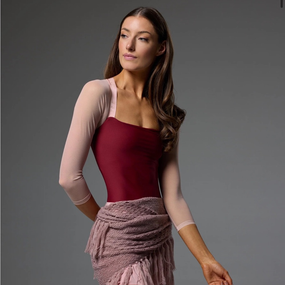 BODILE Saskia Ballet Leotard, NWT, size S/M, in Persian Plum Bon Bon